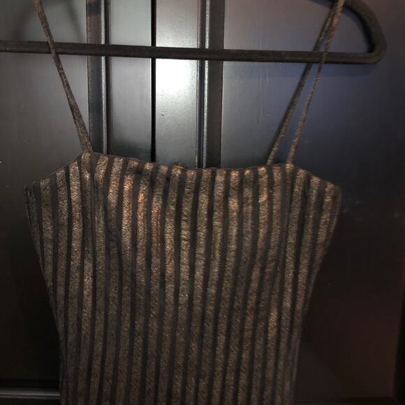 JS Collections WitchCore Goth GoblinCore Metallic Tulle Cocktail Vintage Dress - Picture 4 of 9